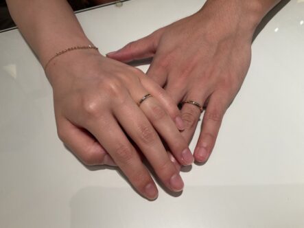 大阪府｜シンプルなゴールド結婚指輪フィッシャーをご成約いただきました