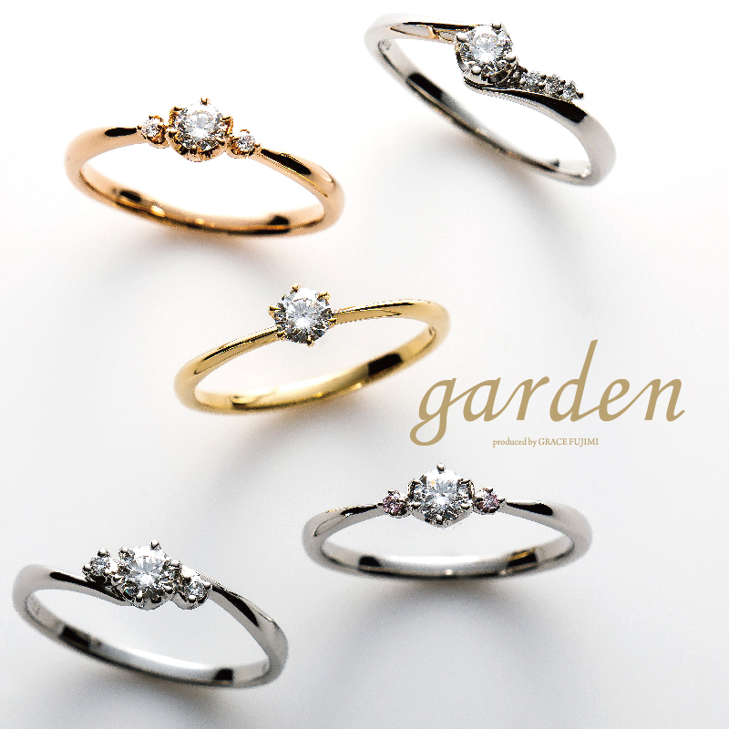 大阪岸和田市のジューンブライド婚約指輪フェアのリトルガーデンの婚約指輪