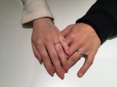 大阪市中央区｜丈夫で強い鍛造の結婚指輪フィッシャーをご成約いただきました