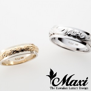 泉州でおすすめのハワイアンジュエリーブランドのマキシの結婚指輪デザイン