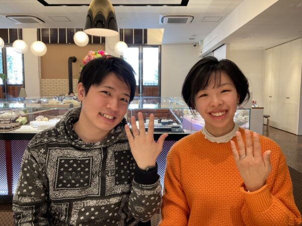 大阪府泉佐野市｜シンプルな結婚指輪エトルをご成約いただきました