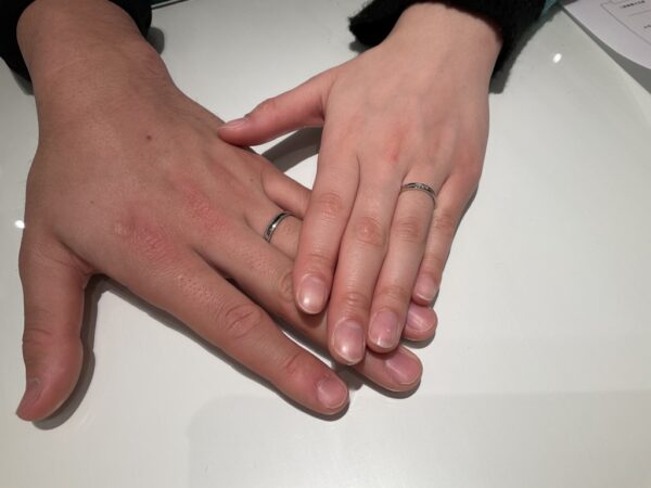 大阪府岸和田市和泉市｜鍛造で強い結婚指輪フィッシャーとアンティーク調の結婚指輪アムールアミュレットをご成約いただきました