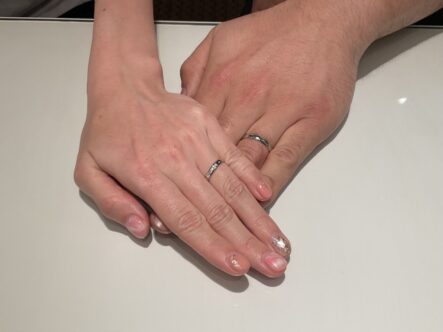 大阪府岸和田市　京都市伏見区｜丈夫で強い鍛造の結婚指輪フィッシャーをご成約いただきました