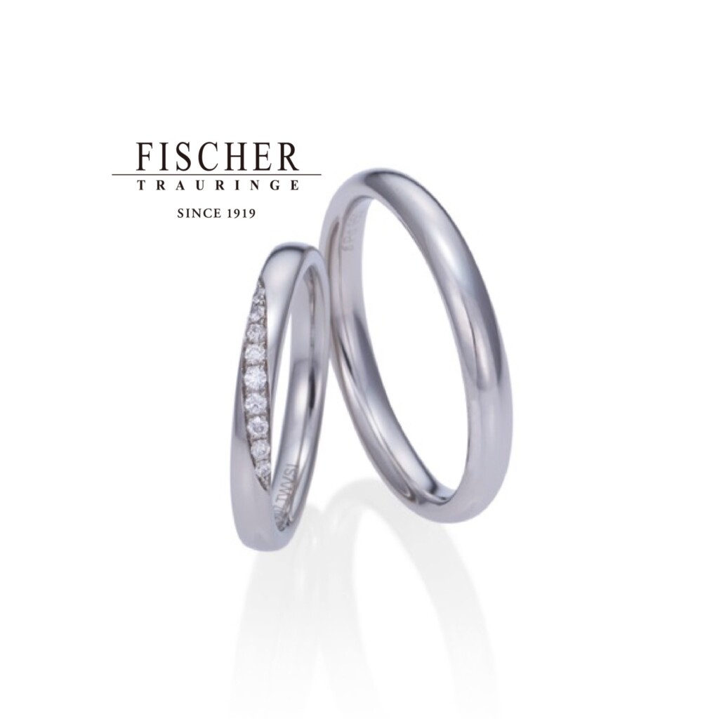 南大阪の人気のプラチナのフィッシャーの結婚指輪4