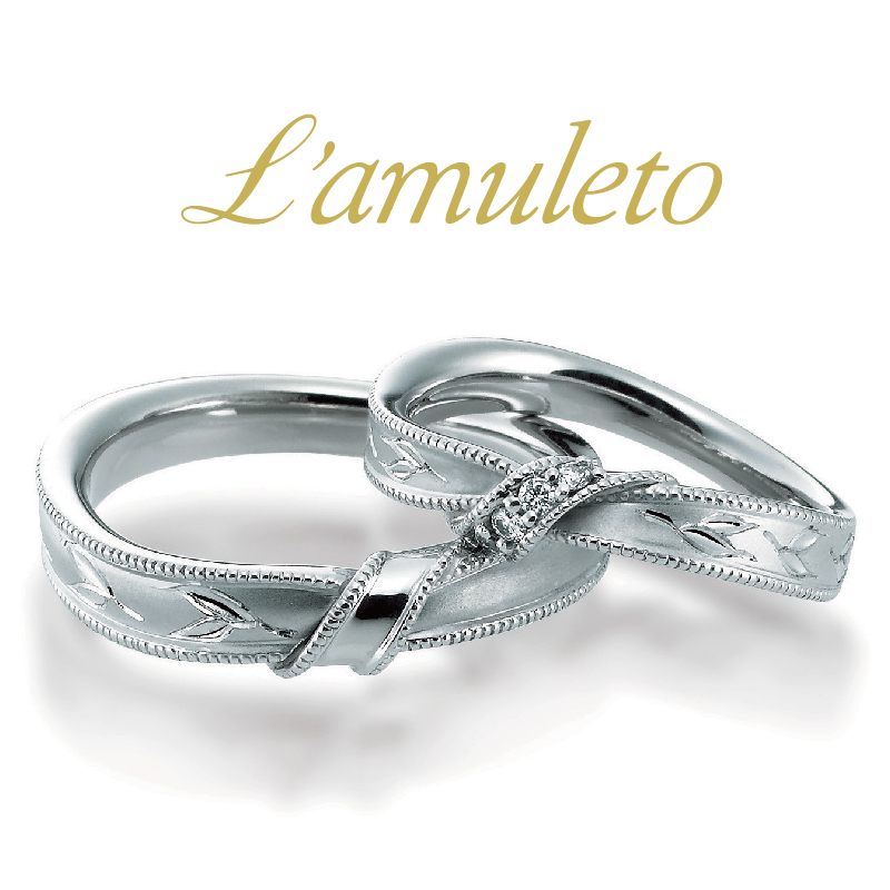 安らぎの象徴であるオリーブをモチーフにした個性派の結婚指輪