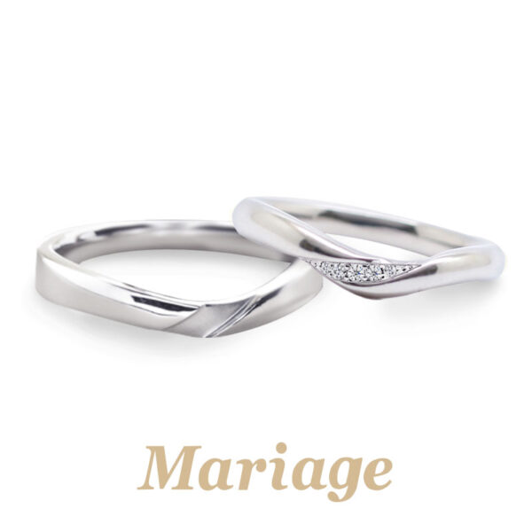 高品質ダイヤモンド　結婚指輪デザイン　岸和田市